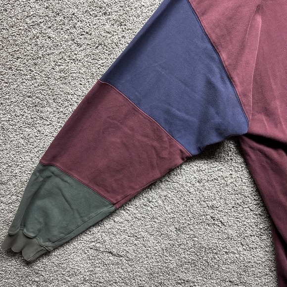 Vintage Eddie Bauer Sport Shop Mens XLT Shirt Color-Block 1/4 Zip Pocket 90s Y2K - Picture 12 of 12